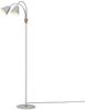 Halo Design 744879 Stehleuchte Hygge 2-flammig hellgrau messing Bild 1