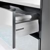 FACKELMANN KARA Waschtisch Set mit Spiegelschrank 80 cm breit, Weiß, Waschbecken Keramik Weiß, 2 Schubladen Bild 3