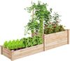 KOMFOTTEU Blumenkasten Hochbeet, mit Spalier, 235 x 63 x 102 cm Bild 5