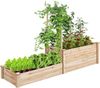 KOMFOTTEU Blumenkasten Hochbeet, mit Spalier, 235 x 63 x 102 cm Bild 4
