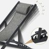 Mondeer Sonnenliege 2er Set, klappbarer Liegestuhl mit Kopfstütze und Verstellbarer Rückenlehne für Garten Pool Terrasse, Belastbarkeit 130kg, W104 x D58 x H95cm, Schwarz und Grau Bild 4