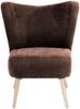 Sessel Kathy Bezug Veloursstoff Buche natur / braun 22640 Bild 2