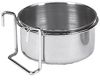 Nobby Hundenapf Edelstahl mit Befestigung Ø 10 cm - 250 ml silber Bild 1