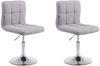 CLP 2er Set Lounger Palma V2 Stoff Lounger höhenverstellbar und drehbar, grau Bild 2