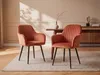Vente-unique - ELEANA Stuhl SamtStoff Rot - B 59 cm x H 82 cm x L 58 cm Bild 1