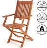 CASARIA® Balkonset 3-tlg Holz Wetterfest Bild 4