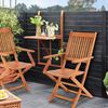 CASARIA® Balkonset 3-tlg Holz Wetterfest Bild 2
