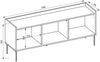 Selsey 'Tovi' TV-Schrank 3-türig, 140 cm, Weiß / Holzoptik Eiche Bild 5