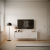 Selsey 'Tovi' TV-Schrank 3-türig, 140 cm, Weiß / Holzoptik Eiche Bild 2