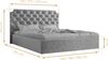 AX LIVING Tybilla 160x200 Bett mit Bettkasten in Beige – Komfort&Stil Bild 3