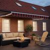 vidaXL Manuelle Gelenkarmmarkise mit LEDs 3,5 x 2 m 3419212 Bild 3