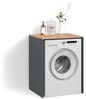 Livinity® Waschmaschinenumbauschrank Paolina, Anthrazit/Goldkraft Eiche, 68 x 88.2 cm (1-St) Bild 4