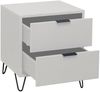 Kommode Erna 51x45x62 Kreidegrau matt Lack 14712-D Bild 3