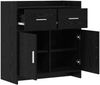 vidaXL Sideboard Schwarze Eiche 75 x 36 x 80 cm Holzwerkstoff 8011116 Bild 3