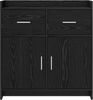 vidaXL Sideboard Schwarze Eiche 75 x 36 x 80 cm Holzwerkstoff 8011116 Bild 4