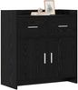 vidaXL Sideboard Schwarze Eiche 75 x 36 x 80 cm Holzwerkstoff 8011116 Bild 2