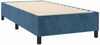 vidaXL Boxspringbett mit Matratze Dunkelblau 90x200 cm Samt 3129433 Bild 4