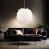 RGB LED Pendelleuchte mit Feder-Lampenschirm und Dimmer Bild 5