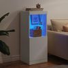 vidaXL Sideboard mit LED-Beleuchtung Weiß 41x37x100 cm 836686 Bild 3