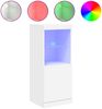 vidaXL Sideboard mit LED-Beleuchtung Weiß 41x37x100 cm 836686 Bild 2