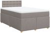 vidaXL Boxspringbett mit Matratze Taupe 120x200 cm Stoff 3288965 Bild 3