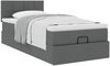 vidaXL Ottoman-Bett mit Matratze Dunkelgrau 90x190 cm Stoff 3311422 Bild 4