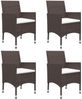 vidaXL 5-tlg. Garten-Essgruppe Braun 3067764 Bild 5