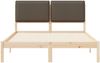 vidaXL Bettgestell mit gepolstertem Kopfteil Taupe 150 x 200 cm 877832 Bild 5