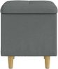 vidaXL Aufbewahrungsottomane Dunkelgrau 40 x 40 x 45 cm Stoff 876804 Bild 5