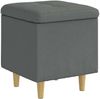 vidaXL Aufbewahrungsottomane Dunkelgrau 40 x 40 x 45 cm Stoff 876804 Bild 2