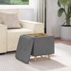 vidaXL Aufbewahrungsottomane Dunkelgrau 40 x 40 x 45 cm Stoff 876804 Bild 4