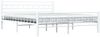vidaXL Bettgestell Weiß Metall 160×200 cm [285299] Bild 3