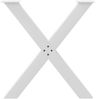 vidaXL Esstischbeine X-Form 2 Stk. Weiß 70x(72-73) cm Stahl 4012977 Bild 5