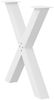 vidaXL Esstischbeine X-Form 2 Stk. Weiß 70x(72-73) cm Stahl 4012977 Bild 4