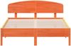 vidaXL Massivholzbett ohne Matratze Wachsbraun 140x200 cm Kiefernholz 3207212 Bild 4