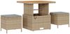 vidaXL Gartensofa-set mit Kissen 9 pcs Beige und Hellgrau 3363192 Bild 4