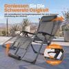 HOMECALL Gartenliege Sonnenliege Klappbar, Liegestuhl mit Weiches Kissen, XXL Extra breiter Zero Gravity Stuhl, 1 St, bis 180 KG, für Garten Terrasse Balkon Bild 3