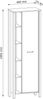 AX LIVING Bücher Regal Iseonia R1D – 66 cm breit, Eiche Wotan/Beige Bild 3