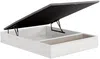 Vente-unique - HESTIA Lattenrost und Bettrahmen Holz, Platte Weiß - B 140 cm x H 34 cm x L 190 cm Bild 3