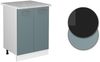 Küchenunterschrank R-Line Blau-Grau 60 cm , AP Marmor Vicco Bild 5
