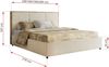 Premium Polsterbett LERIO CLASSIC 140 x 200 cm mit Stauraum, gepolstertem Kopfteil, Gasdruckfedern & Lattenrost - Modernes Design, Inkl. Lattenrost Multipocket Matratze - Creme Strukture - ELORI LUX Bild 4