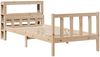vidaXL Massivholzbett ohne Matratze 90x190 cm Kiefer 3305890 Bild 3