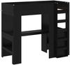 vidaXL Etagenbettgestell mit Schreibtisch Schwarz Eichen-Optik 3410436 Bild 4