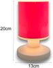 LED Akku Tischleuchte mit Schirm Rosa, per USB aufladbar, Höhe 20cm Bild 3
