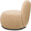 DOMO. collection Sessel 700 016, Polstersessel, rund, gepolsterte Rückenlehne, Füße mit Filzgleitern, Armsessel, Polsterganitur, 73 x 75 x 76 cm (BxTxH), braun Bild 4