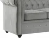 Vente-unique - Sofa 3-Sitzer - Samt - Hellgrau - CHESTERFIELD Bild 4