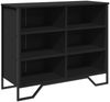 vidaXL Sideboard Schwarz 91x35,5x74,5 cm Holzwerkstoff 848549 Bild 2