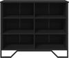 vidaXL Sideboard Schwarz 91x35,5x74,5 cm Holzwerkstoff 848549 Bild 4