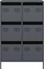 vidaXL Highboard Anthrazit 68x39x101,5 cm Stahl 851222 Bild 5