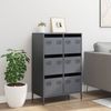vidaXL Highboard Anthrazit 68x39x101,5 cm Stahl 851222 Bild 3
